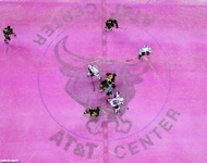 The AHL San Antonio Rampage held Pink in the RinkNight at AT&T Center, a breast cancer awareness effortthat included pink ice and pink-themed jerseys.