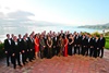 The 2012 class of Forty Under 40 came together for a group portrait with the Pacific Ocean as a backdrop.
