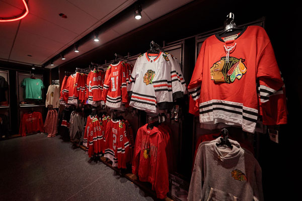 shelf space for NHL licensed goods