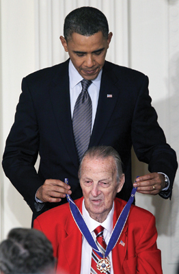 Obama and Musial